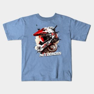 Motocross Dirt Bike Rider Kids T-Shirt